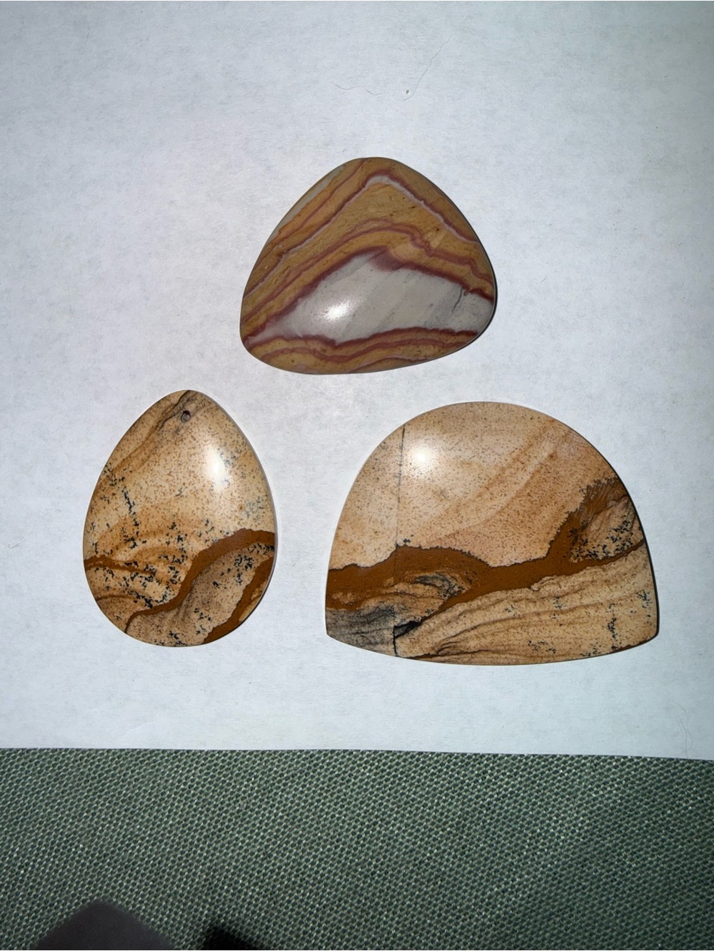 Cabochons. Assorted shapes  Gemstone Collection - Multicolor Agates and Jaspers - Picture 11 of 16